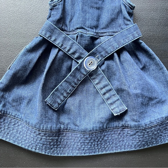 Joe’s Jeans Sleeveless Denim Baby Dress Size 12 Months Summer Dress - Picture 4 of 8